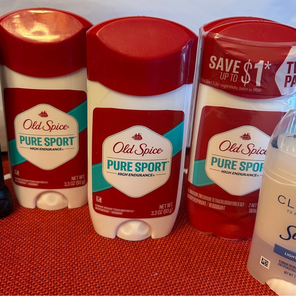 Old Spice LOT Mens Deodorant Secret Clinical AXE 7 items Womens NEW - Picture 2 of 5